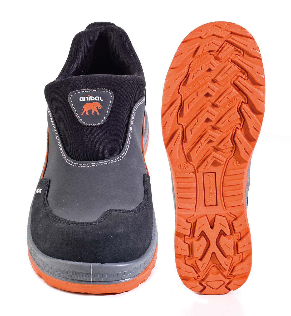 1688-ZA Calzado de Seguridad Sporty Zapato mod. “ATENAS”. Zapato tipo mocasín piel microfibra afelpada en S3. Suela de Poliuretano doble densidad SRC.