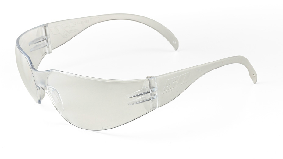 2188-GS Eye Protection Universal mounted glasses Mod. 'SPY'. Single lens wraparound eye glasses.