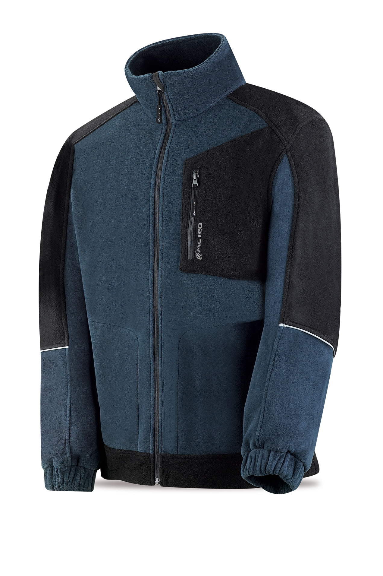 288-CHPPAN Coats and Rain Gear Solar Jackets VIRACOCHA model fleece jacket. Color Navy Blue/Black.