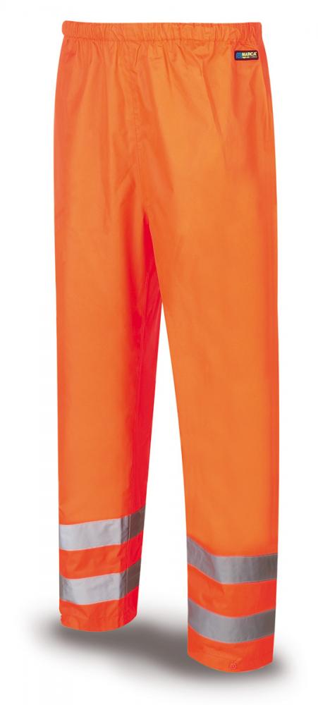 288-PAFN Pluie et Froid Vêtements imperméables Pantalon Haute visibilité. Orange