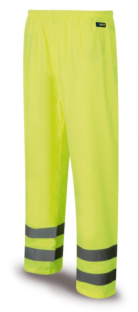 288-PAFY Pluie et Froid Vêtements imperméables Pantalon Haute visibilité. Jaune