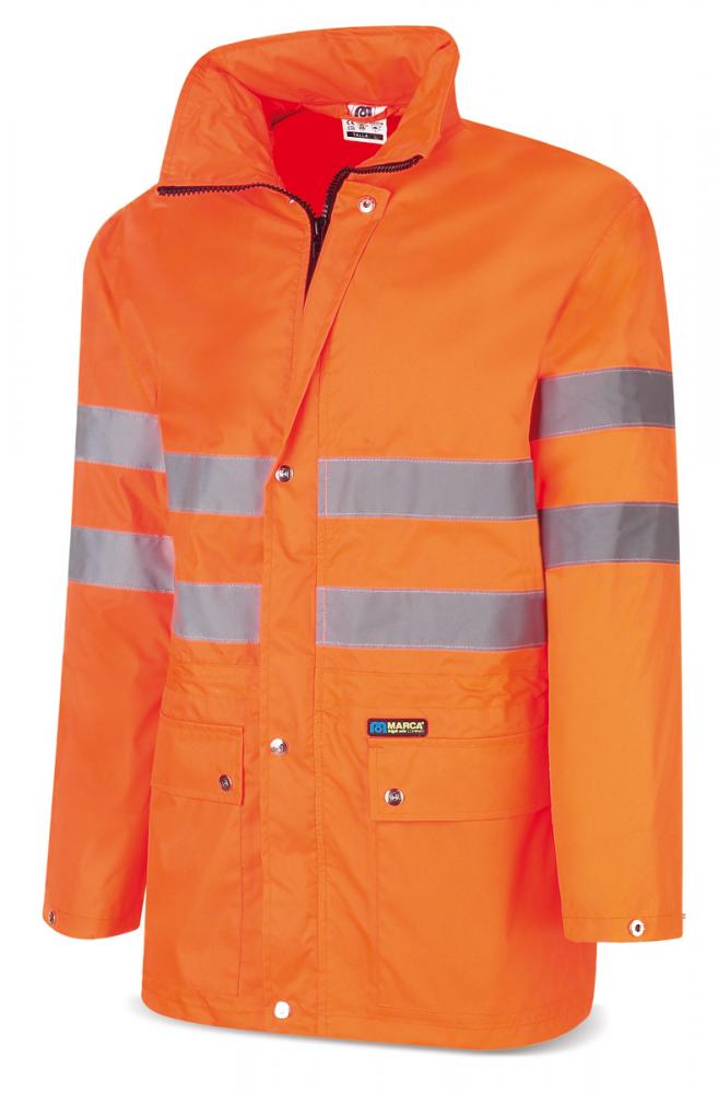 288-TAFN Pluie et Froid Vêtements imperméables Ciré Haute visibilité. Orange