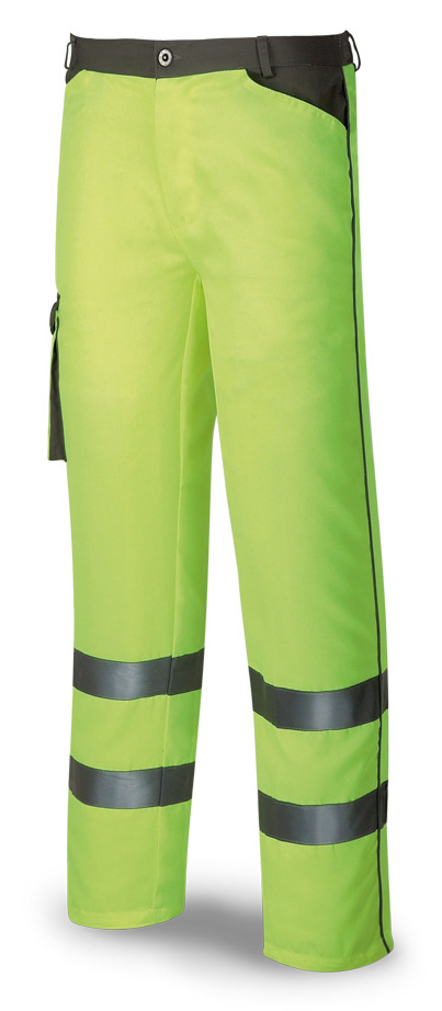 488-PF Top High visibility Overalls High visibility pants 230g. Yellow.