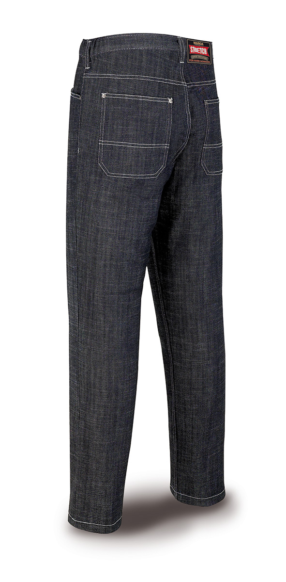 588-PV Vetements de travail laboral Série Casual Pantalon jean stretch 297g. Coloris bleu foncé