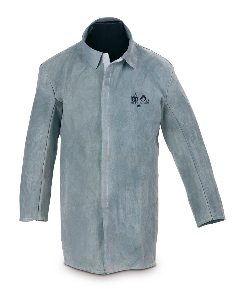 888-CHS Workwear Welder Split leather jacket with Velcro.