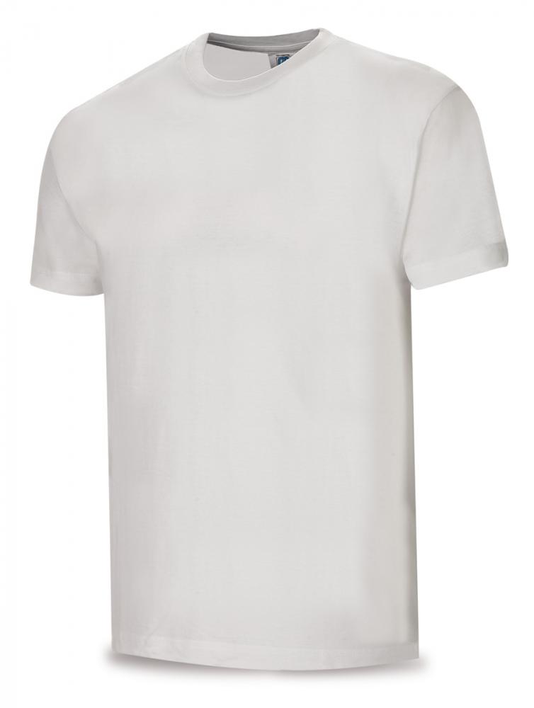 1288-TSB Workwear T-shirts Cotton shirt. White.  Lycra neck, more resistant.