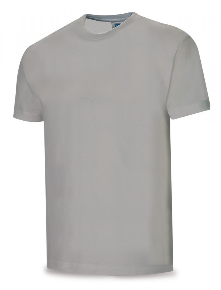 1288-TSG Workwear T-shirts Cotton shirt. Grey. Lycra neck, more resistant.