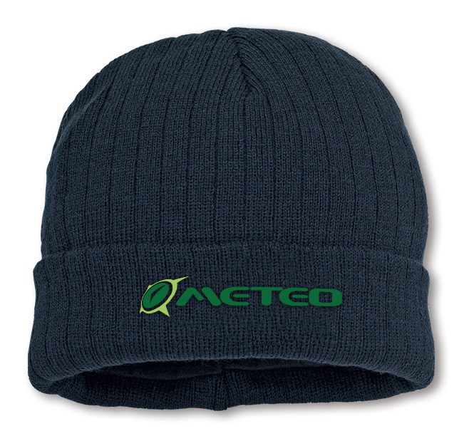 1388-GT Workwear Complementary items Cold weather hat with acryllic point and Thinsulate lining. Navy blue.
