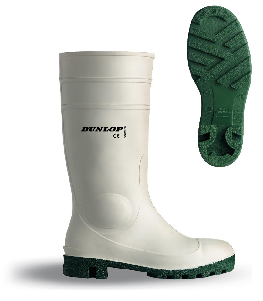 1588-BABS Safety Footwear Water boots White water boot. PVC/Nitrile Safety high top.