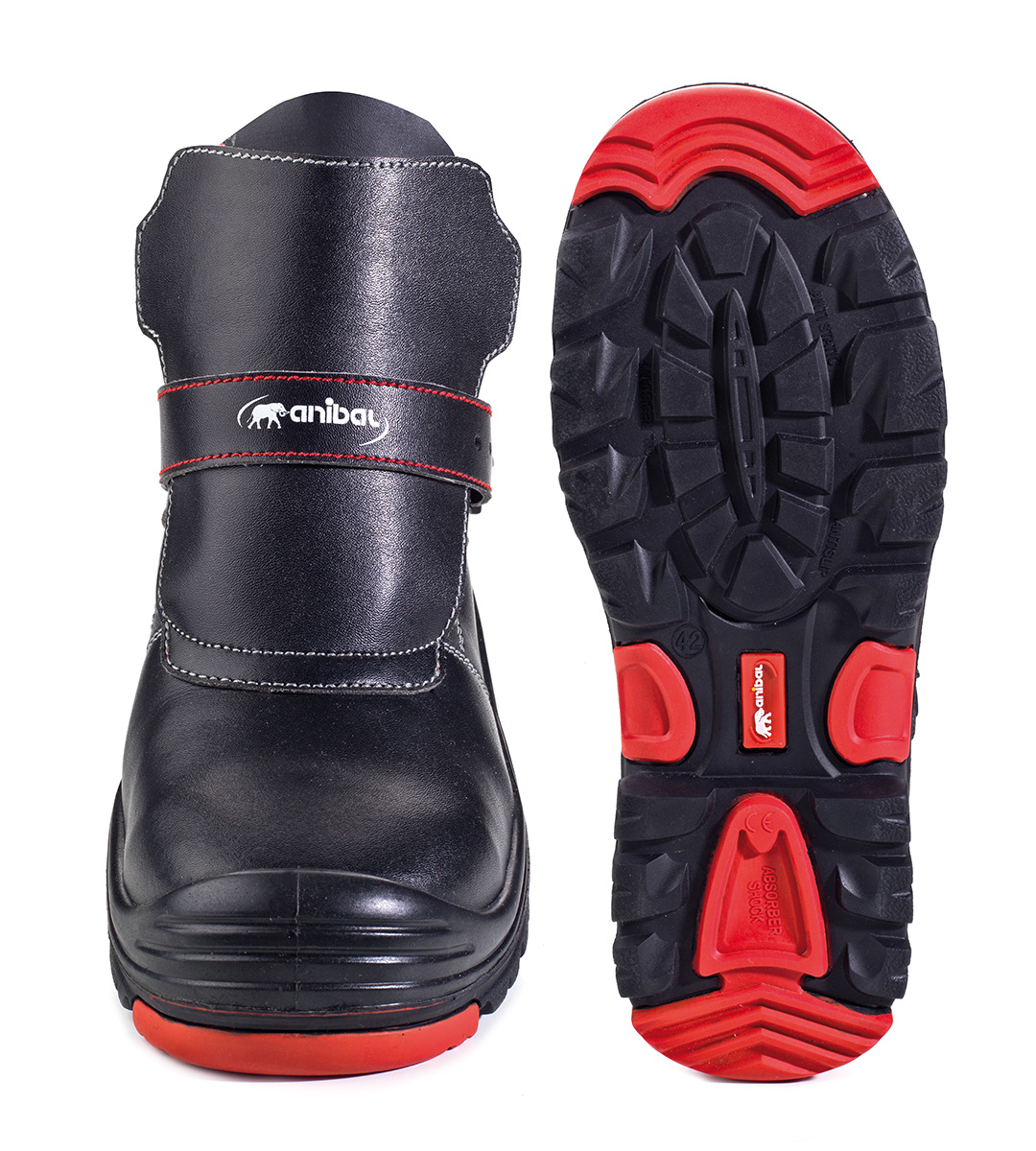 1688-BSOGNR Safety Footwear PU/Nitrilo Bota mod. “TERMOPILAS”.
Microfiber welder boot in S3 with double density sole Polyurethane / Rubber Nitrile.