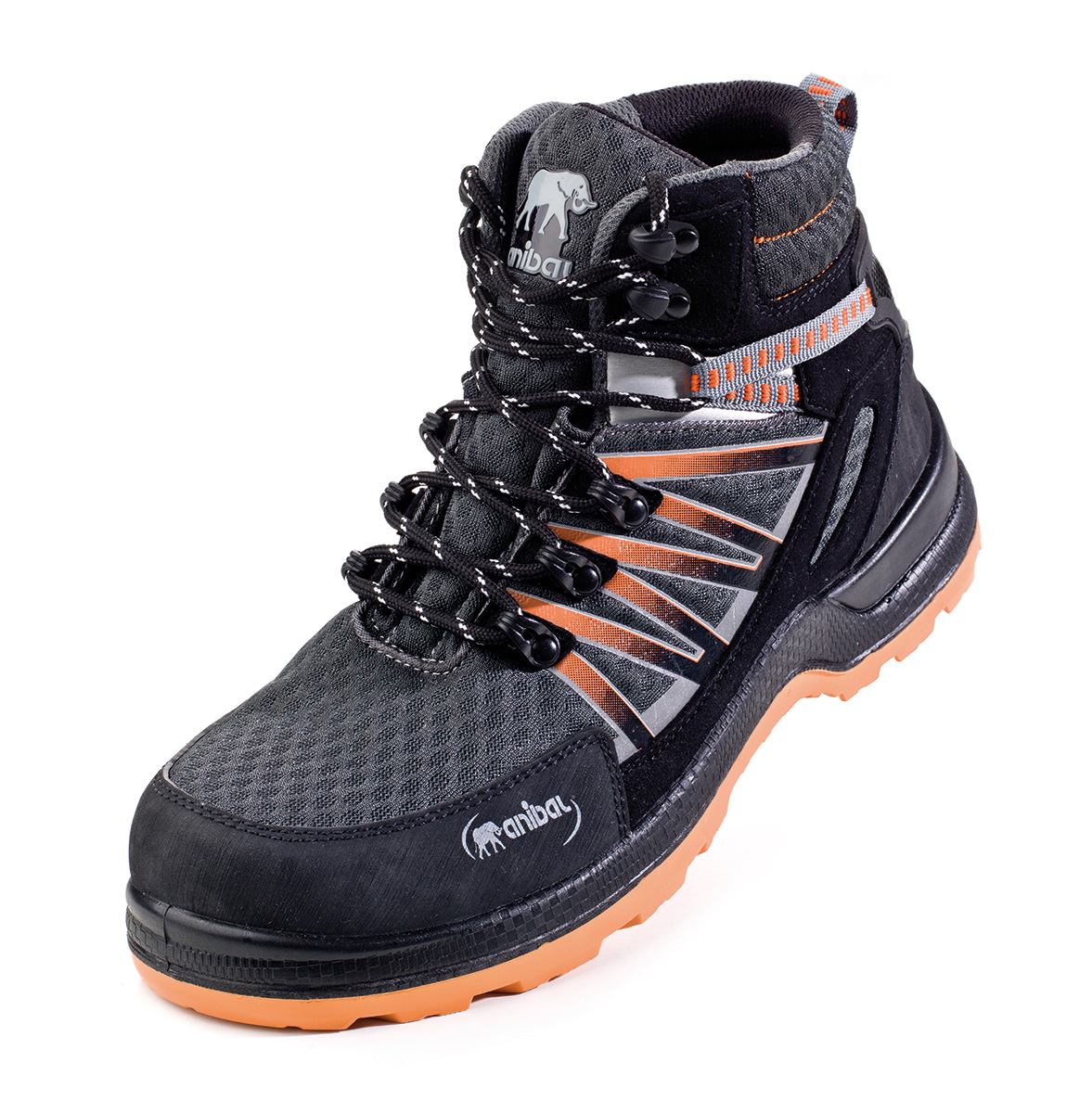 1688-BTT Safety Footwear Trekking Mod. “TROYA”
Trekking boot of suede leather in S1P. Dual density polyurethane SRC sole.