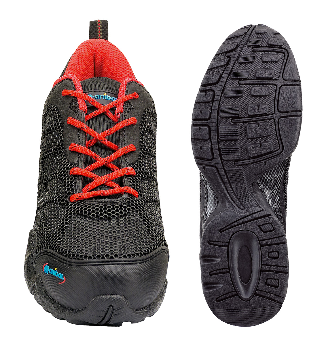 1688-ZDTN PRO Safety Footwear Sporty  Shoe mod. 'KRONOS'. Black sneaker, PU injected on S1P textile base. Triple density sole.