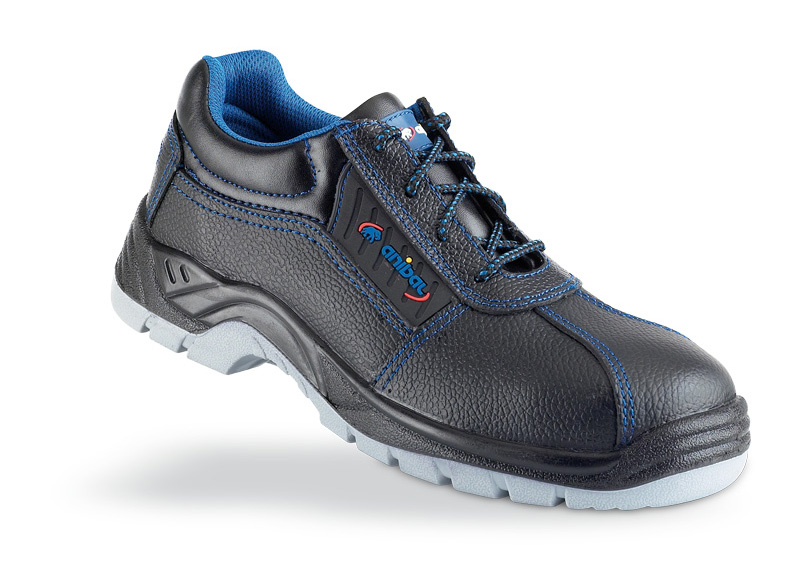 1688-ZRE PRO Safety Footwear Basic Line Shoe mod. 'TARRACO'. Black leather shoe S3 'Metal Free' with dual density polyurethane sole.
