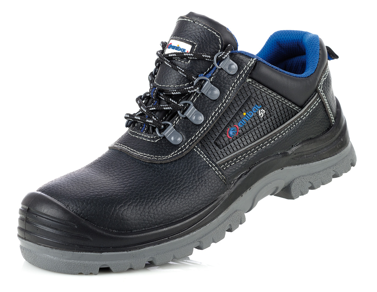 1688-ZRS3 Safety Footwear Metal Mod. 'LUCENTUM'. Black leather shoe on S3 with dual density polyurethane sole.