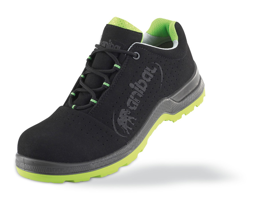1688-ZUP PRO Safety Footwear Light Evolution  Shoe mod. 'AQUILES'. Perforated microfiber shoe on S1P 'Metal Free' sole. Polyurethane double density SRC.