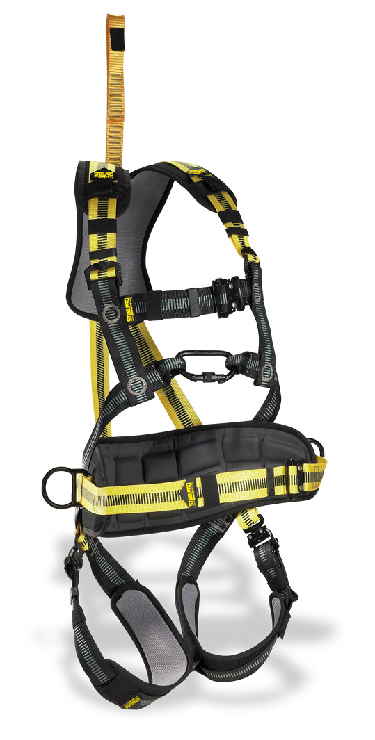 1888-AC PLUS Height Protection Harnesses and belts Harness mod. 'STEELTEC PRO'. STEELTEC PRO harness with dorsal and sternal coupling with positioning belt and extension.