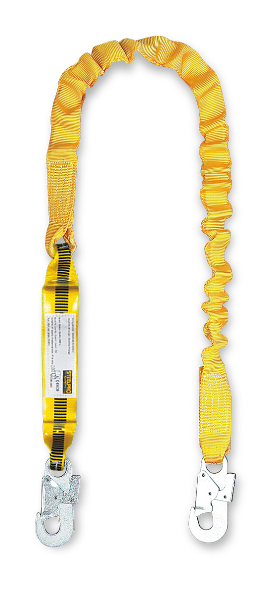 1888-AE Height Protection Shock absorbers Elastic Tape STEEL FLEX with absorber and carabiners.