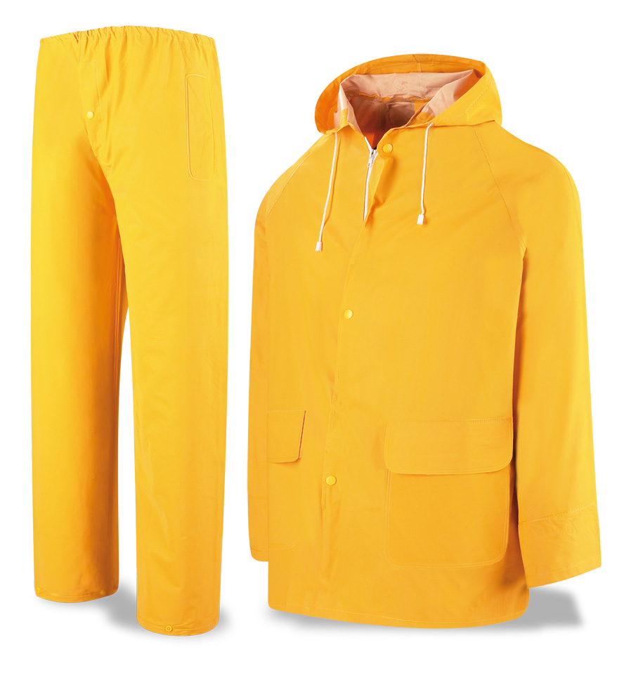188-TA32Y Coats and Rain Gear Rain Gear WATER SUIT. Adjustable PVC Yellow