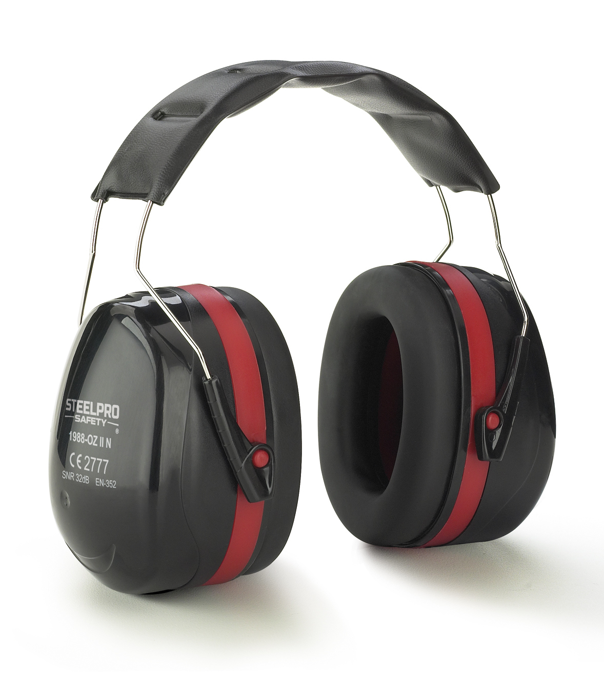 1988-OZ II N Protección Auditiva Orejeras Orejera STEELPRO® serie ZEN Negra para protección auditiva con alta atenuación. 