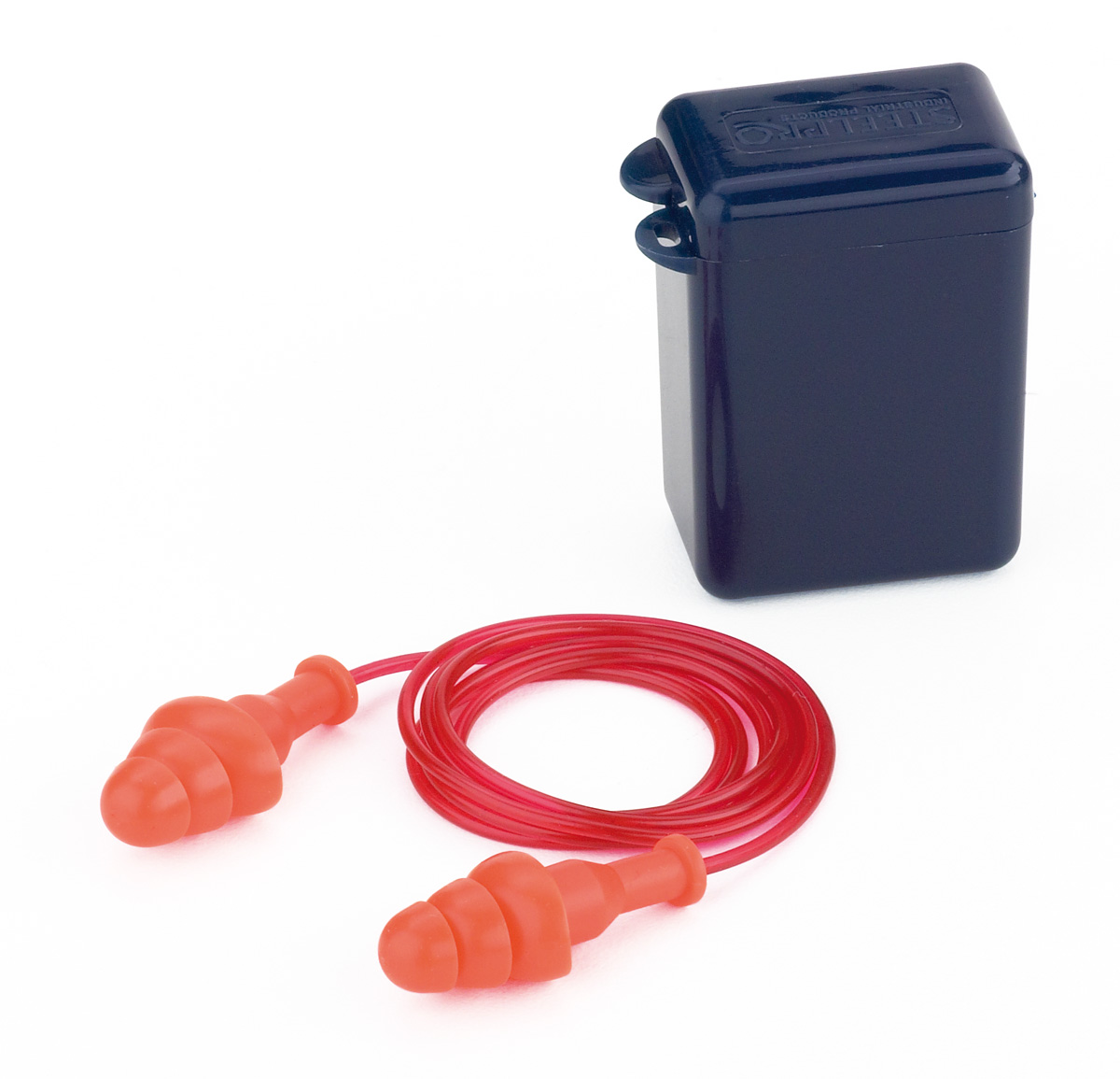 1988-TRCE Hearing Protection Reusable earplugs Mod. 'FIT BASIC'. Reusable silicone ear plug with cord.