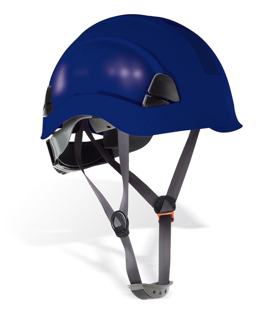 2088-CE AM Head Protection Electrical insulation helmets Mod. “EOLO”.
Protective helmet for work at height.  Blue.
