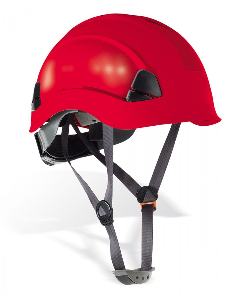 2088-CE R Head Protection Electrical insulation helmets Mod. “EOLO”.
Protective helmet for work at height.  Red.