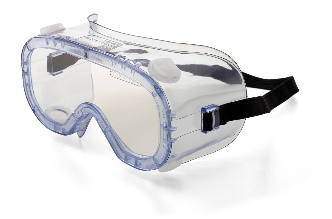 2188-GIA Eye Protection Steel Line mounted integrated glasses Mod. “X1 PLUS”. Integral clear anti-fog eyewear for mechanical risks.