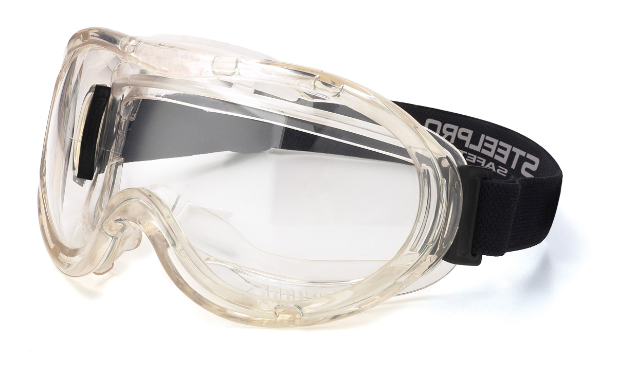 2188-GIX8 Eye Protection Pro Line mounted integrated glasses Mod. “X8”. Panoramic full-face glasses 180 ° clear anti-fog eye for mechanical risks.