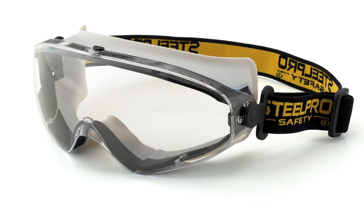 2188-GIX9 Eye Protection Pro Line mounted integrated glasses Mod. “X9”. Panoramic full-face glasses 180 ° clear anti-fog eye for mechanical risks.