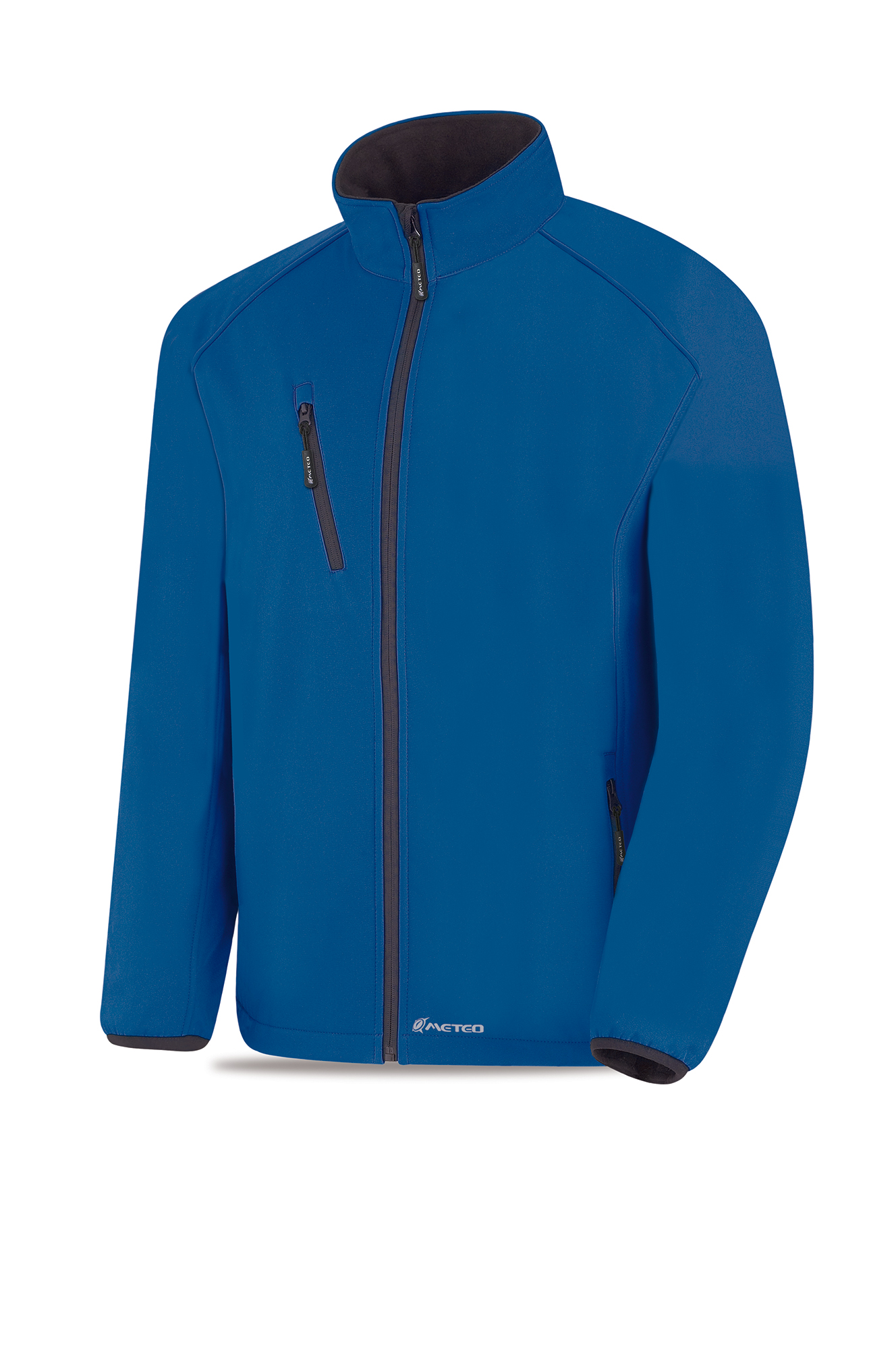 288-CS3AZ Coats and Rain Gear Windbreakers Triple layer softshell jacket QUARTZ model. Royal blue