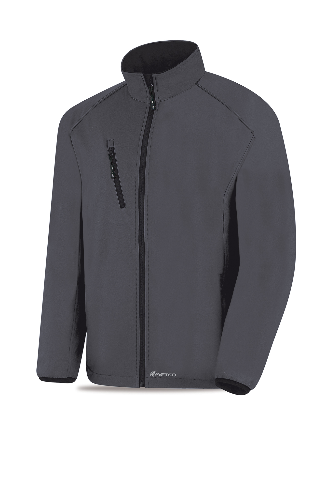 288-CS3G Coats and Rain Gear Windbreakers Triple layer softshell jacket QUARTZ model. Grey