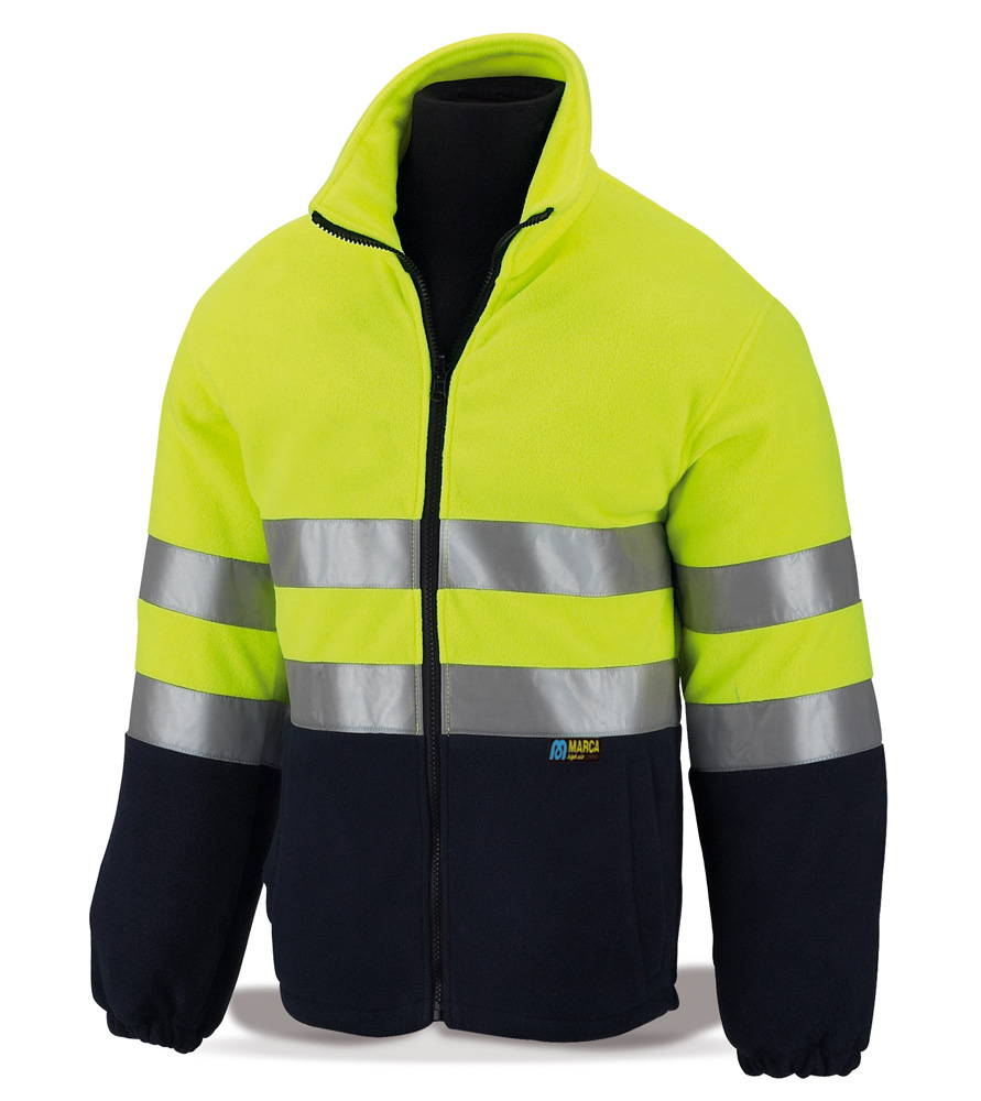 288-FPFY/A MIX High visibility Fleeces High-visibility Polar Jacket Bicolour: yellow/royal blue 