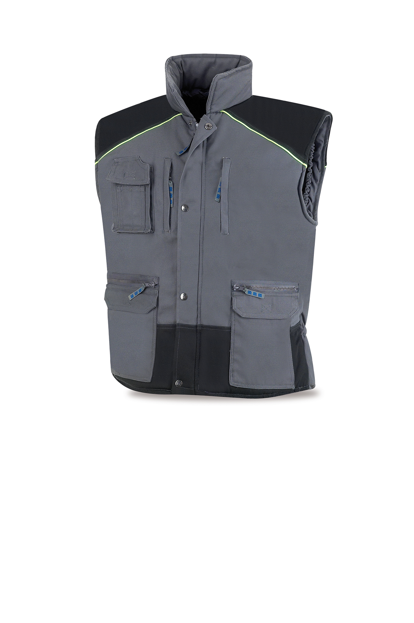 288-VGN Workwear Pro Series Vest. Dark grey/Black. 