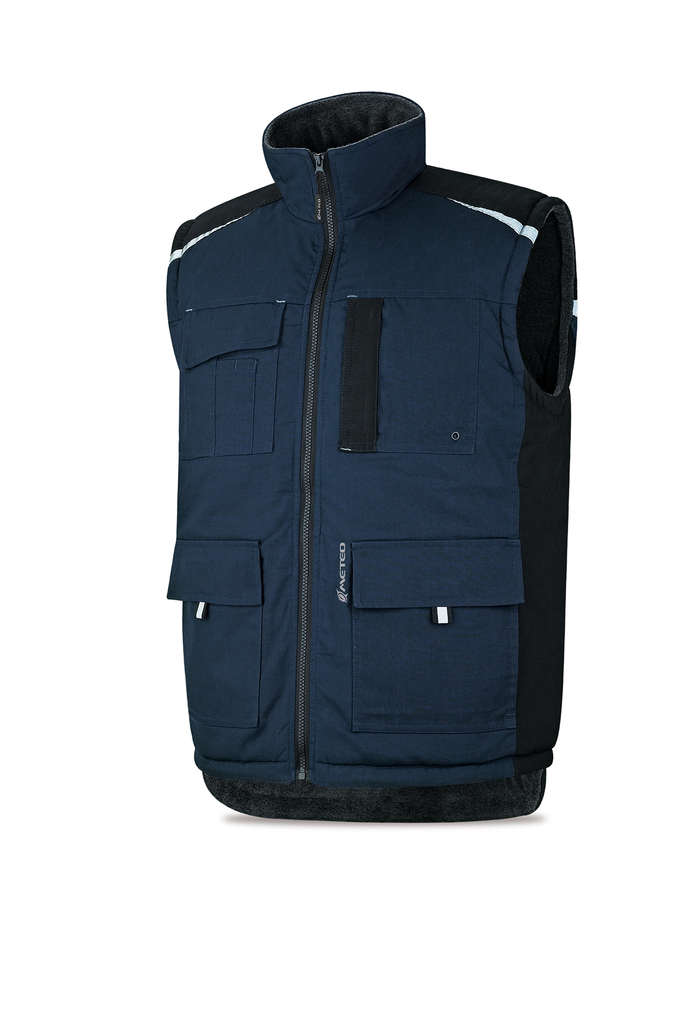 288-VPAM Coats and Rain Gear  Jackets Nautical sleeveless jacket blue navy model NERTHUS.