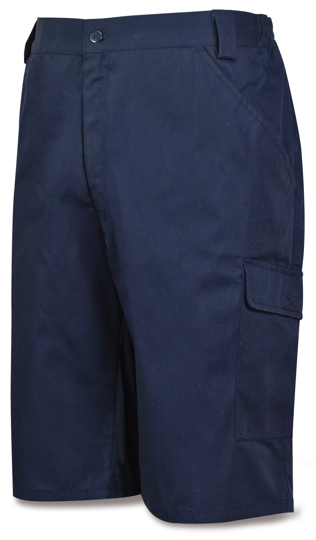 388SAM Workwear Basic Line Navy blue polyester/cotton Bermuda shorts 200 g. Multi-pockets.