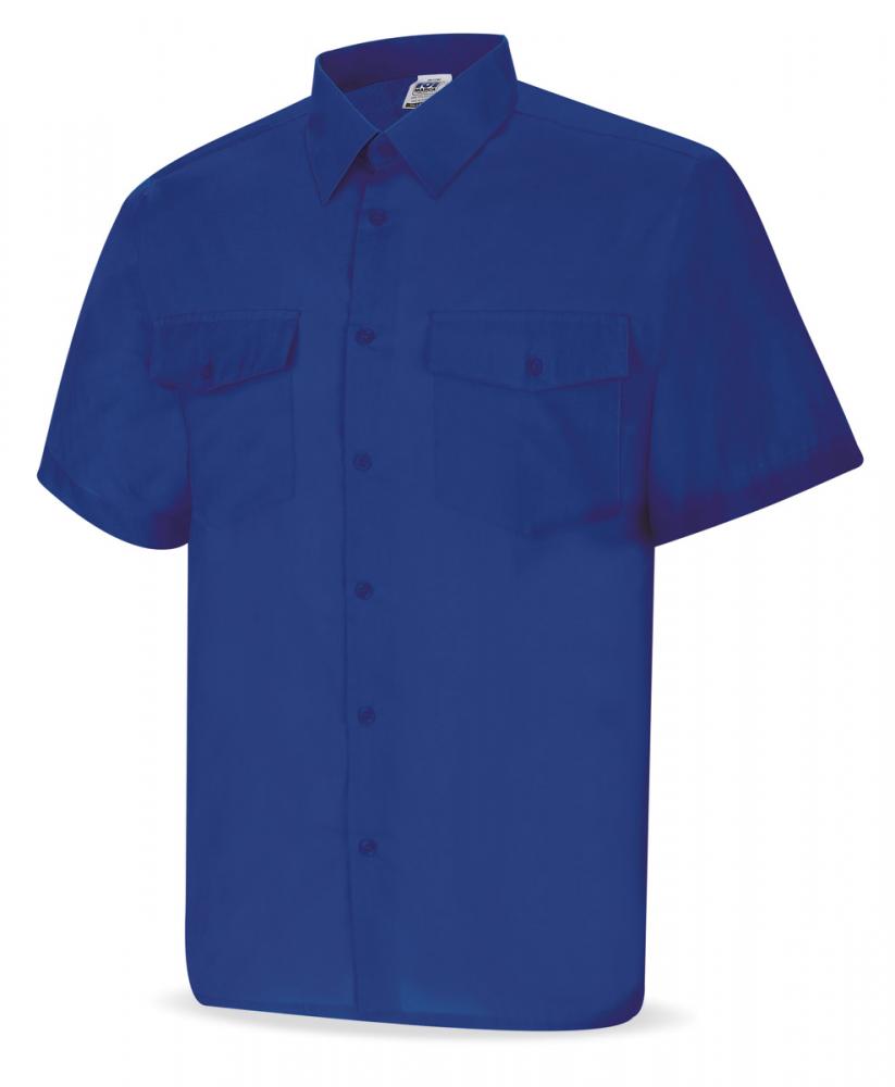 388-CAMC Vestuario Laboral Camisas Camisa azulina poliéster/algodón 95 gr. Marga corta