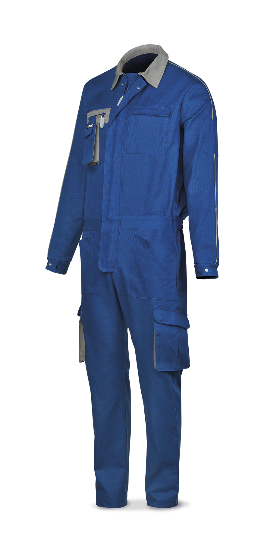 488-B SupTop Vestuario Laboral Serie SuperTop Buzo azulina algodón de 270 g. Multibolsillos
