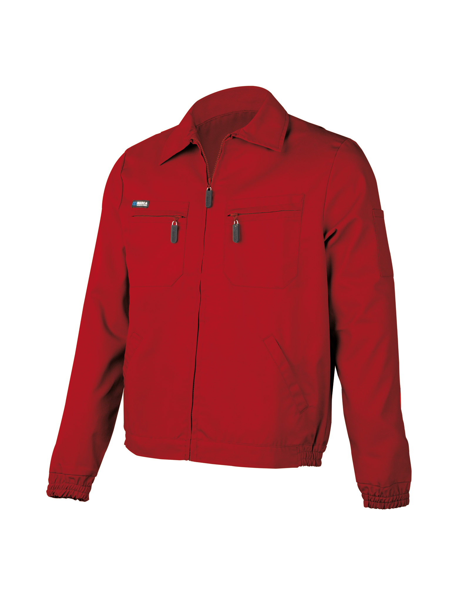 488-CR Top Workwear Top Series Tergal. Red.