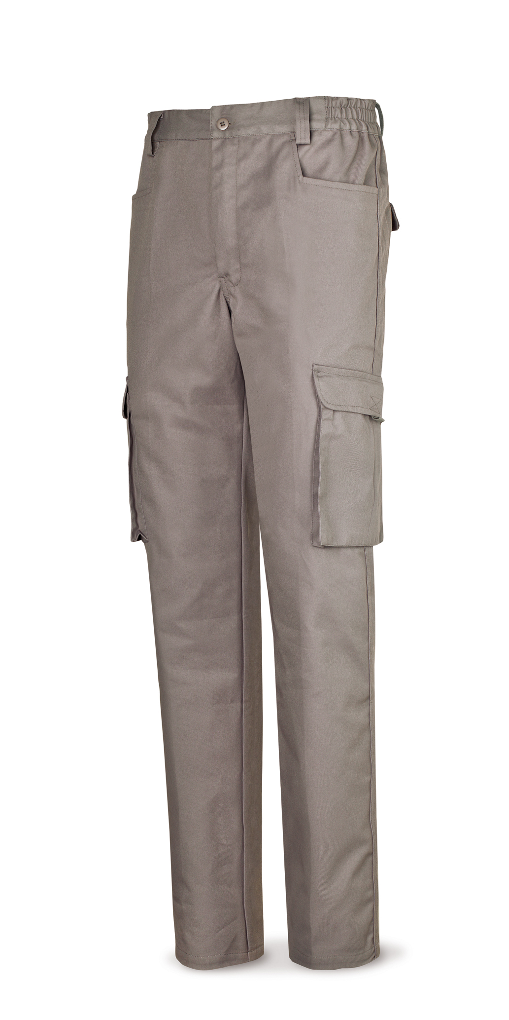 488-PTOPG Vestuario Laboral Serie Top Pantalón gris algodón de 245 g. Multibolsillo