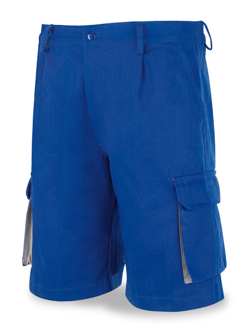 488-S Top Workwear Top Series Shorts Multi-Pocket. 100% Cotton. Royal blue.