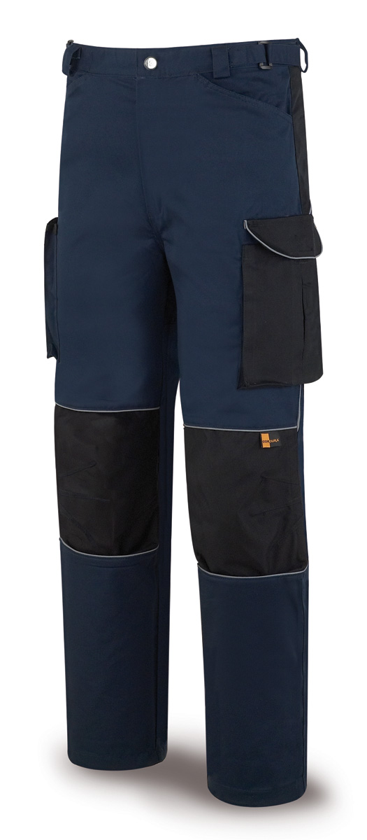 588-PAN Vestuario Laboral Pro Series Pantalón FIRST LINE azul marino/negro poliéster/algodón 245 gr. Multibolsillos