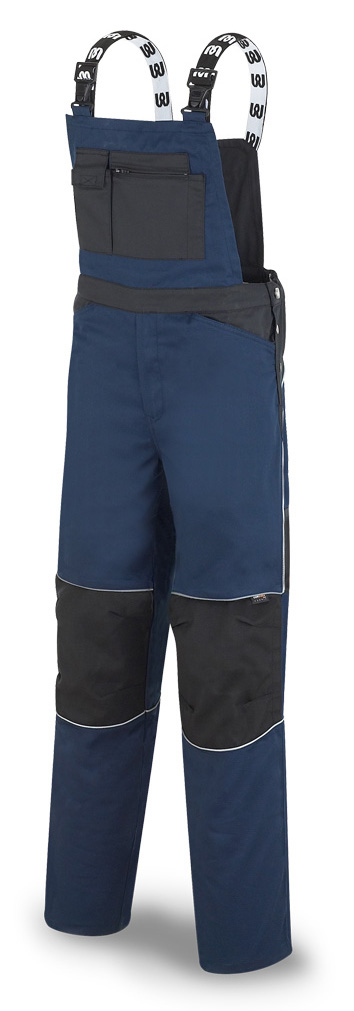 588-PETAN Workwear Pro Series 245 gr. tergal overalls. Navy blue/black.
