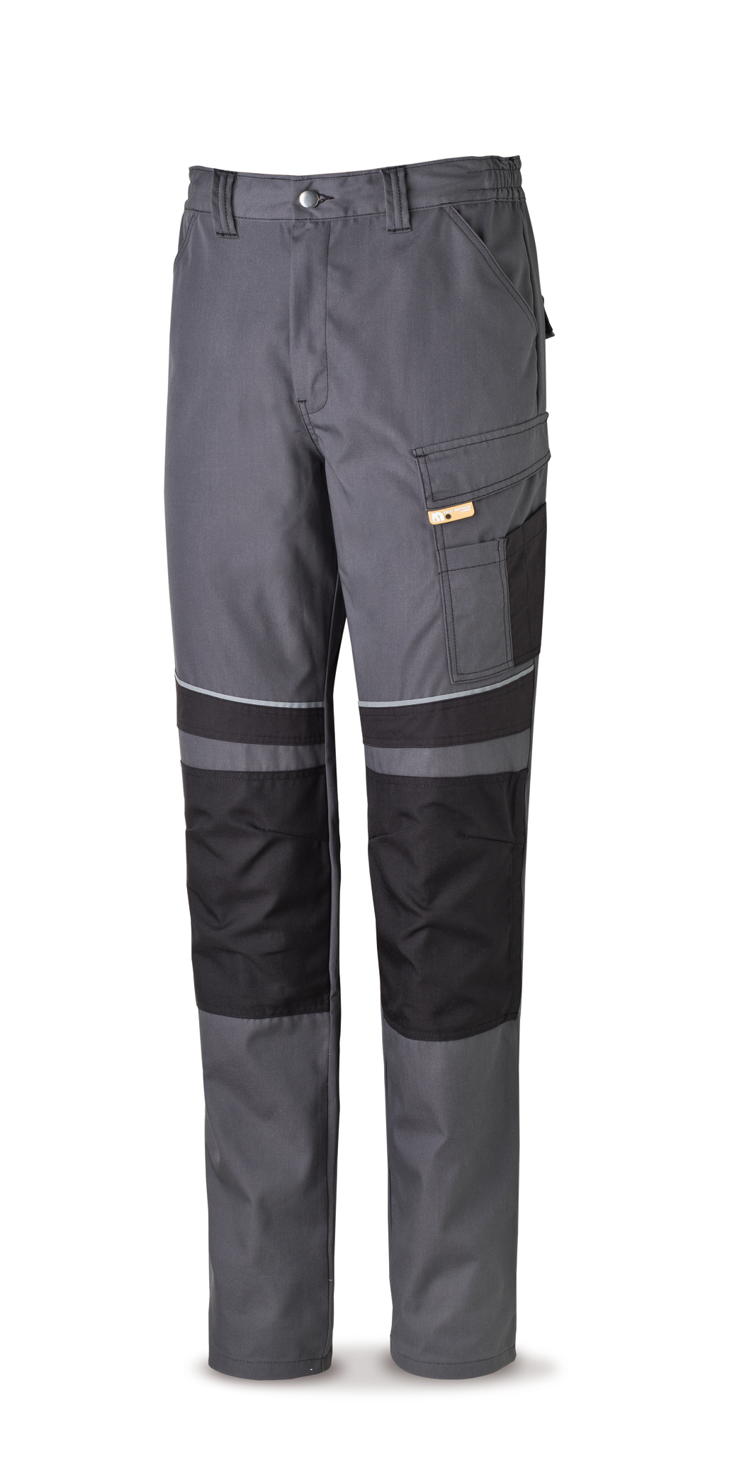 588-PNEG Workwear Pro Series 245gr. Canvas tergal trousers. Grey/ Black.