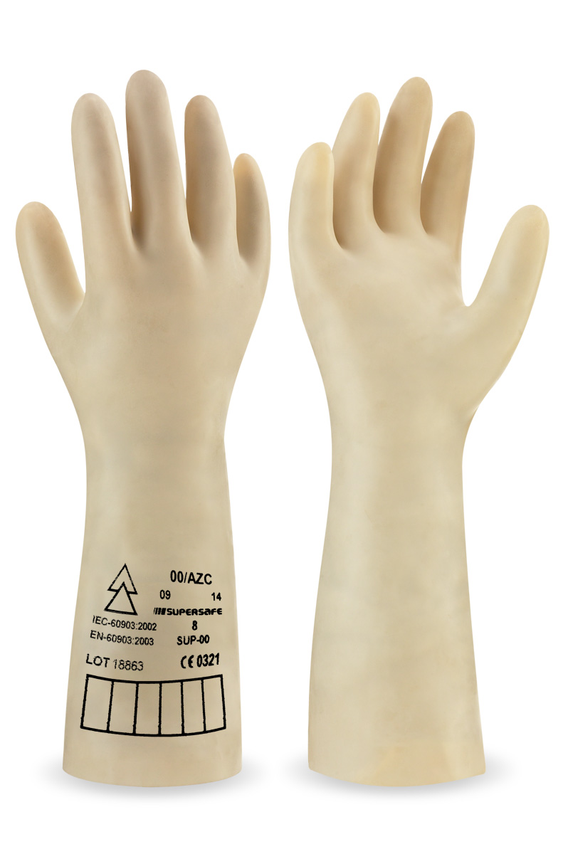 688-DI4 Work Gloves Dielectric Unsupported natural latex gloves ideal for electrical tasks. CLASE 4 - 36000V
